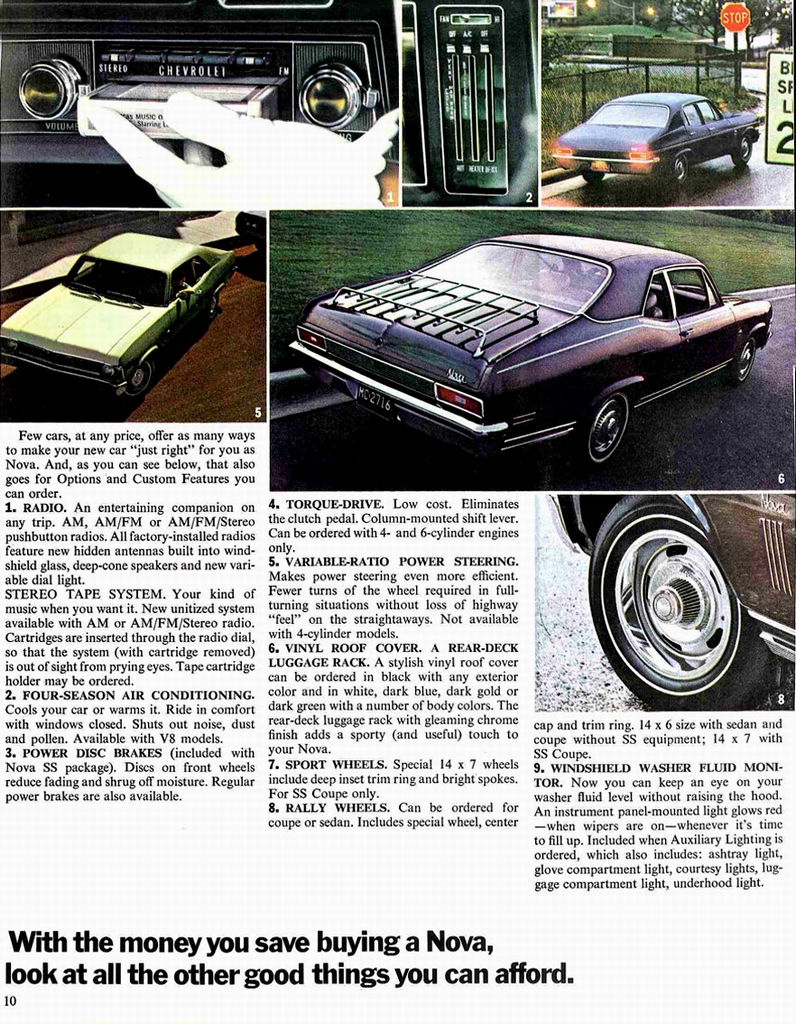 1970 Chevrolet Nova Brochure Page 7